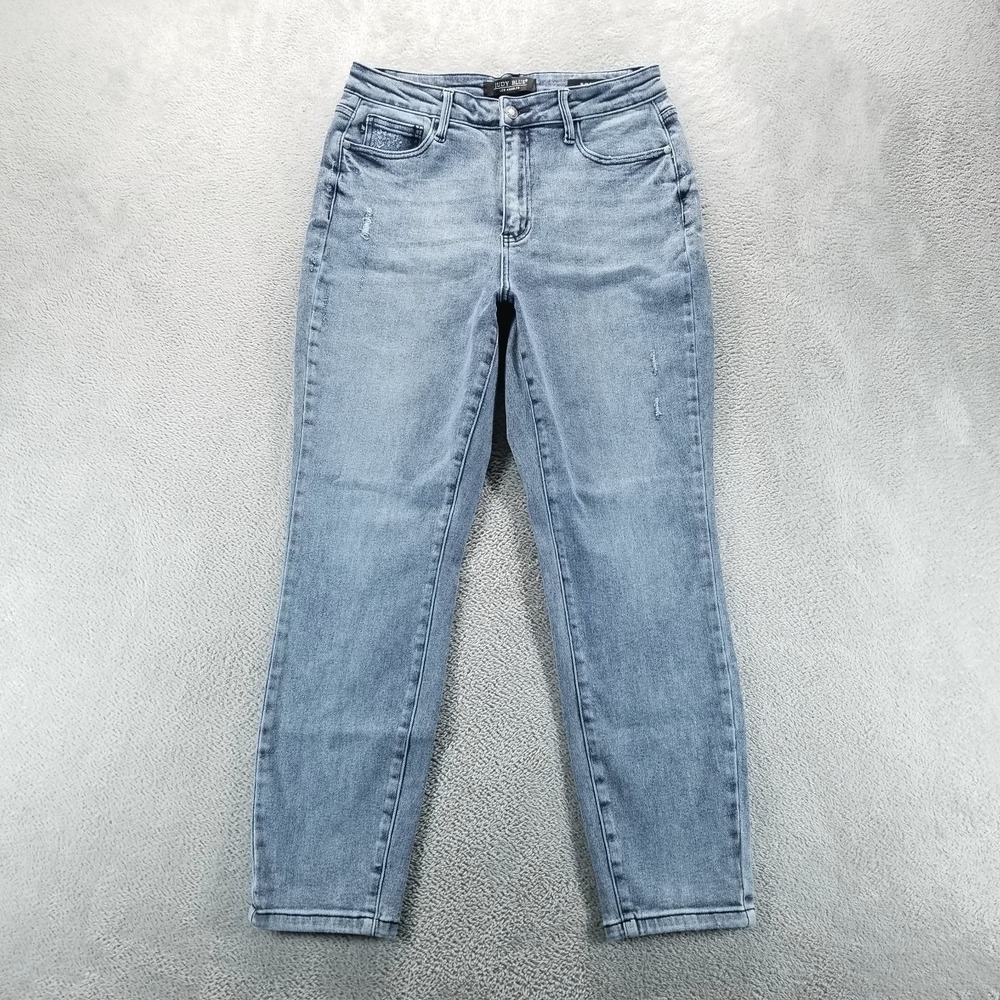 Judy Blue Light Wash High-Rise Straight Leg Jeans